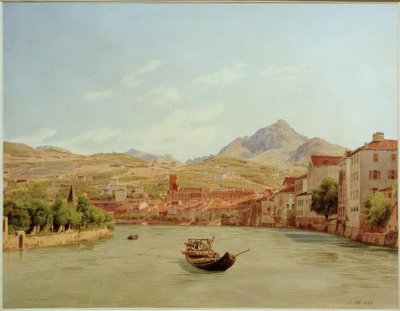 Trento from the Adige Bridge by Jakob Alt